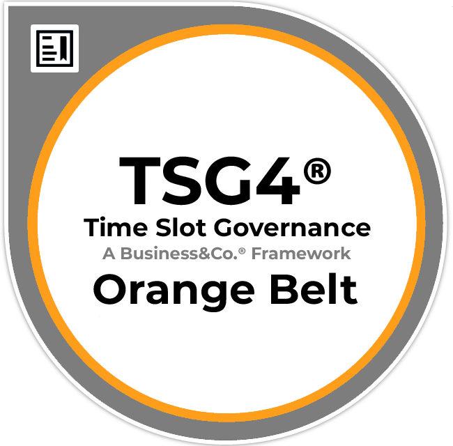 Insignia de certificación TSG4® Orange Belt