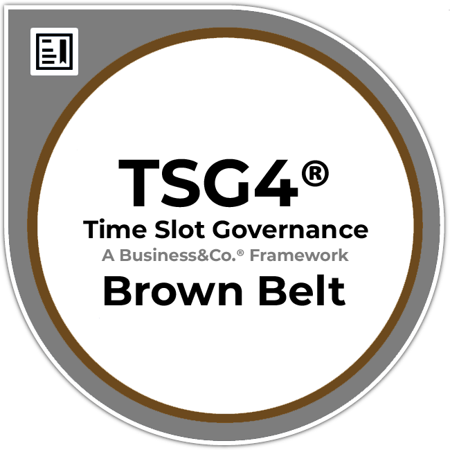 Insignia de certificación TSG4® Brown Belt