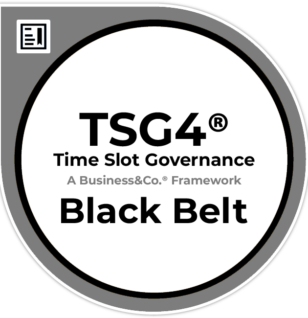 Insignia de certificación TSG4® Black Belt